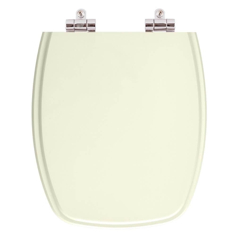 Assento Sanitario Poliester Com Amortecedor Stylus Pergamon (bege Claro) Para Vaso Celite