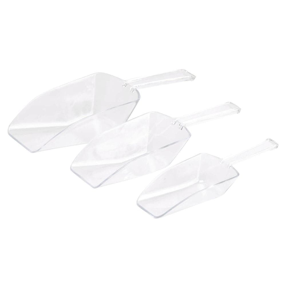 Kit Pás Medidoras De Acrílico Alimentos P, M, G Transparente