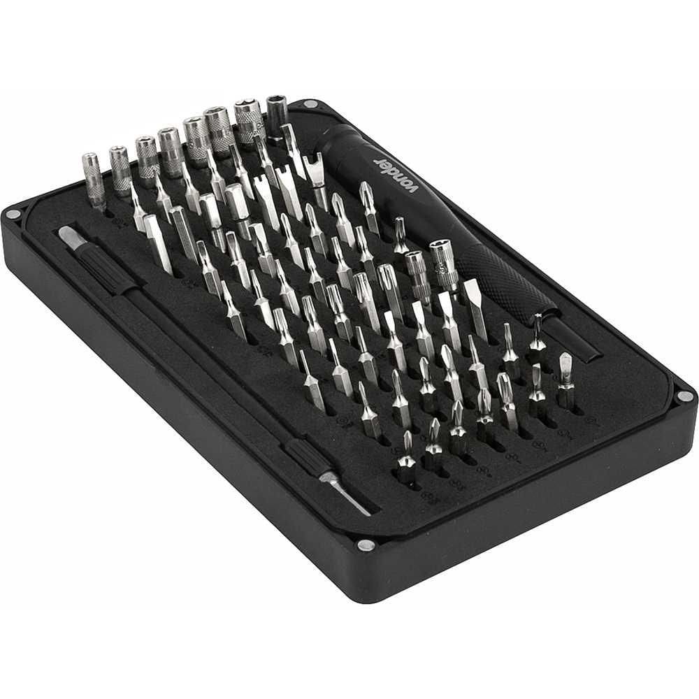 Jogo de bits/ponteiras de precisão com 66 peças encaixe sext