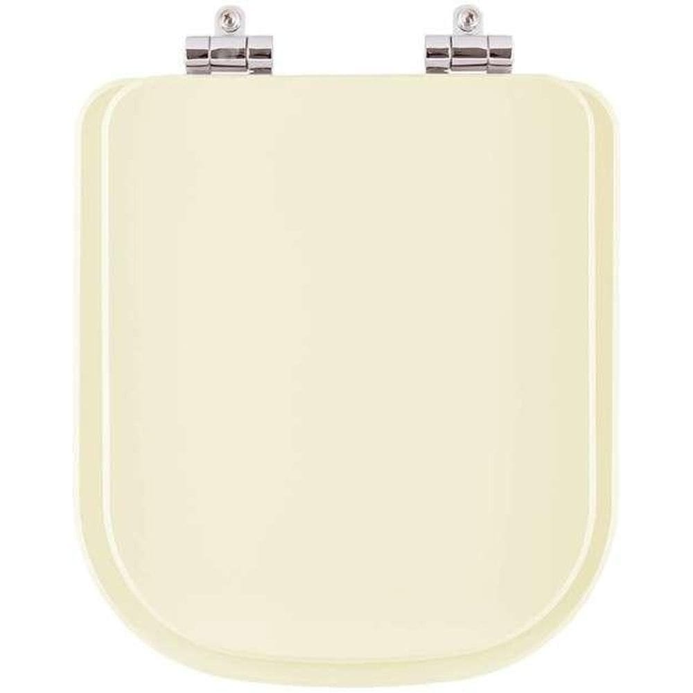 Assento Sanitário Soft Close Quadra Creme (bege claro) para vaso Deca