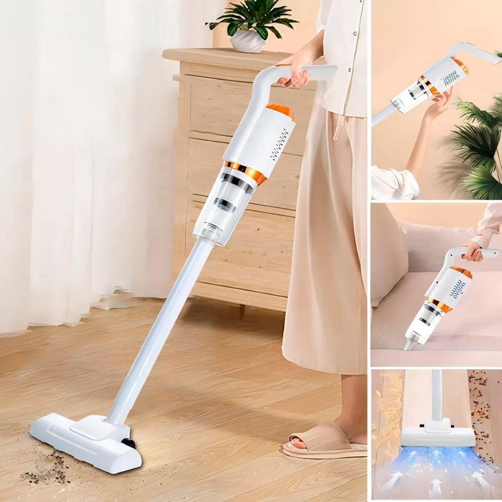 Aspirador De Pó Portátil Sem Fio Potente Limpeza Eficiente