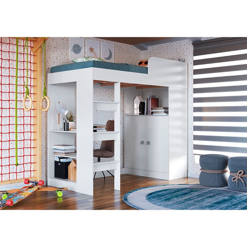 Cama Alta Multifuncional San Francisco 90 Art In Móveis