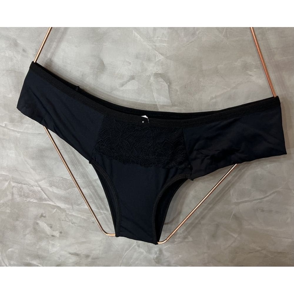 Calcinha básica tanga Preta Plus Size