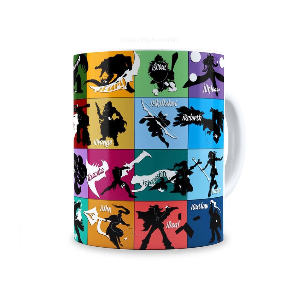 Caneca de Ceramica League Of Legends 005 325 Ml