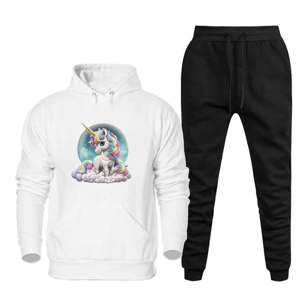 Moletom Canguru Feminino Quentinho Capuz Com Calça Basica Lisa Cintura Elastico Cordao Ajustavel