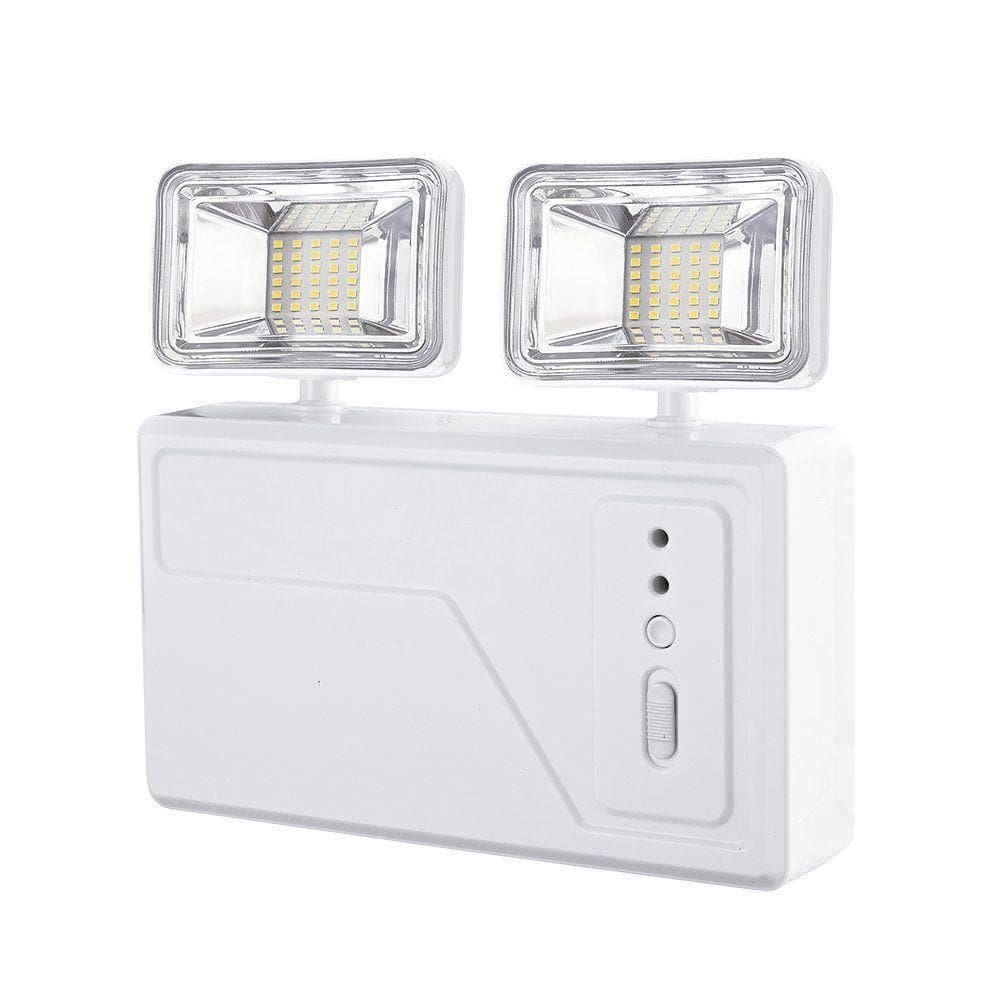 Luminária De Emergência Led 2 Faróis 6500k Branco - Blumenau
