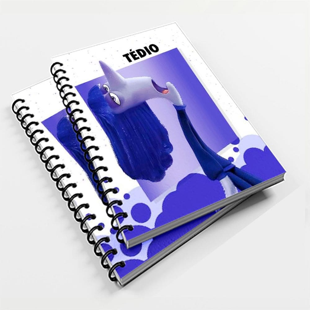 Caderno Universitário 96 fls Pers Divertidamente 2 Tedio