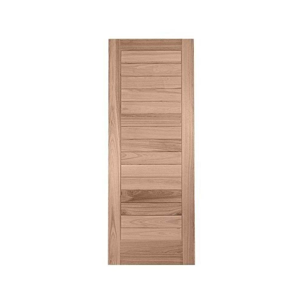 Kit com 2 Folhas de Porta de Madeira 210x90cm Pe31 Esel Natural