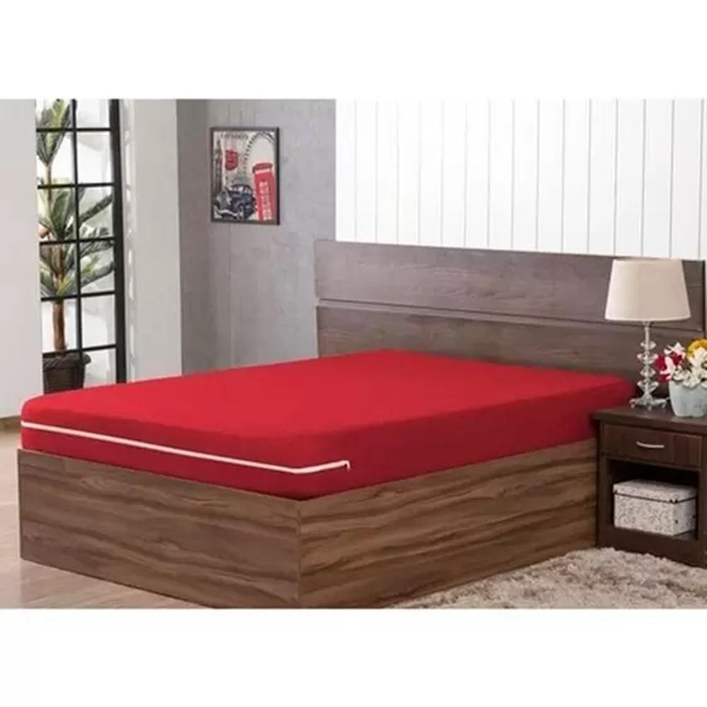 Capa De Colchão Casal Queen- Malha Gel Com Zíper