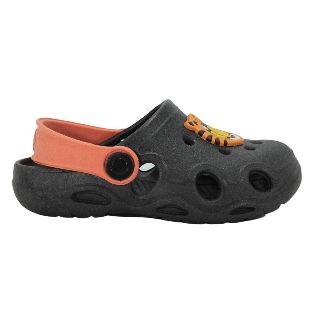 Babuch Sandália Keto Baby Preto/Laranja