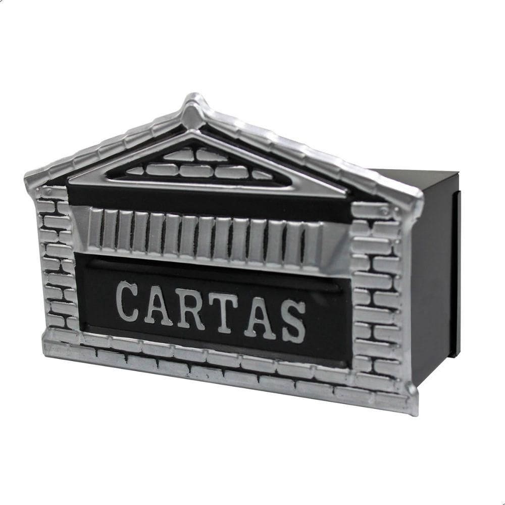 Caixa De Correio Tijolinho Popular 12x25 Para Muro Cinza