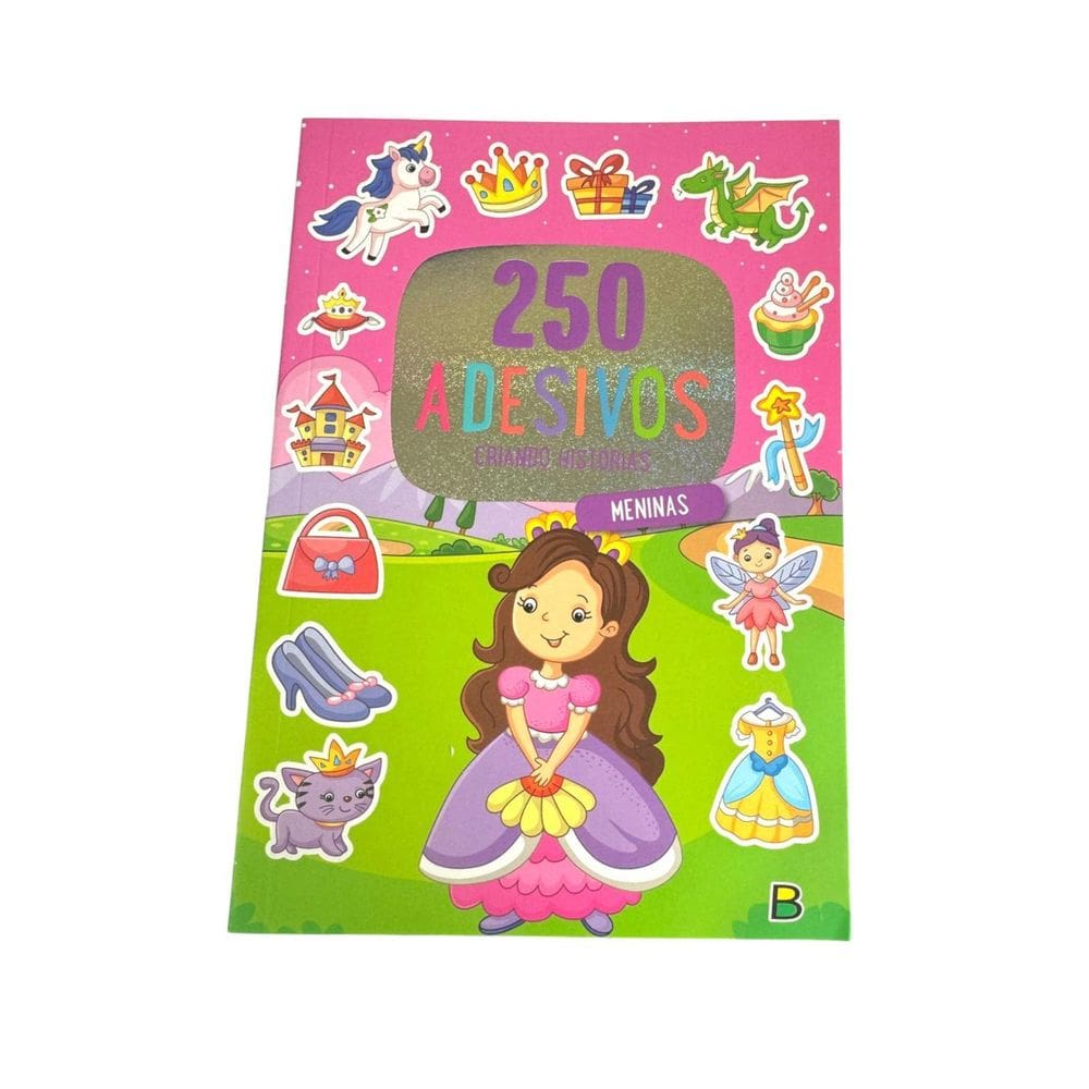Livro Infantil 250 Com Adesivos Meninas Criando Histórias