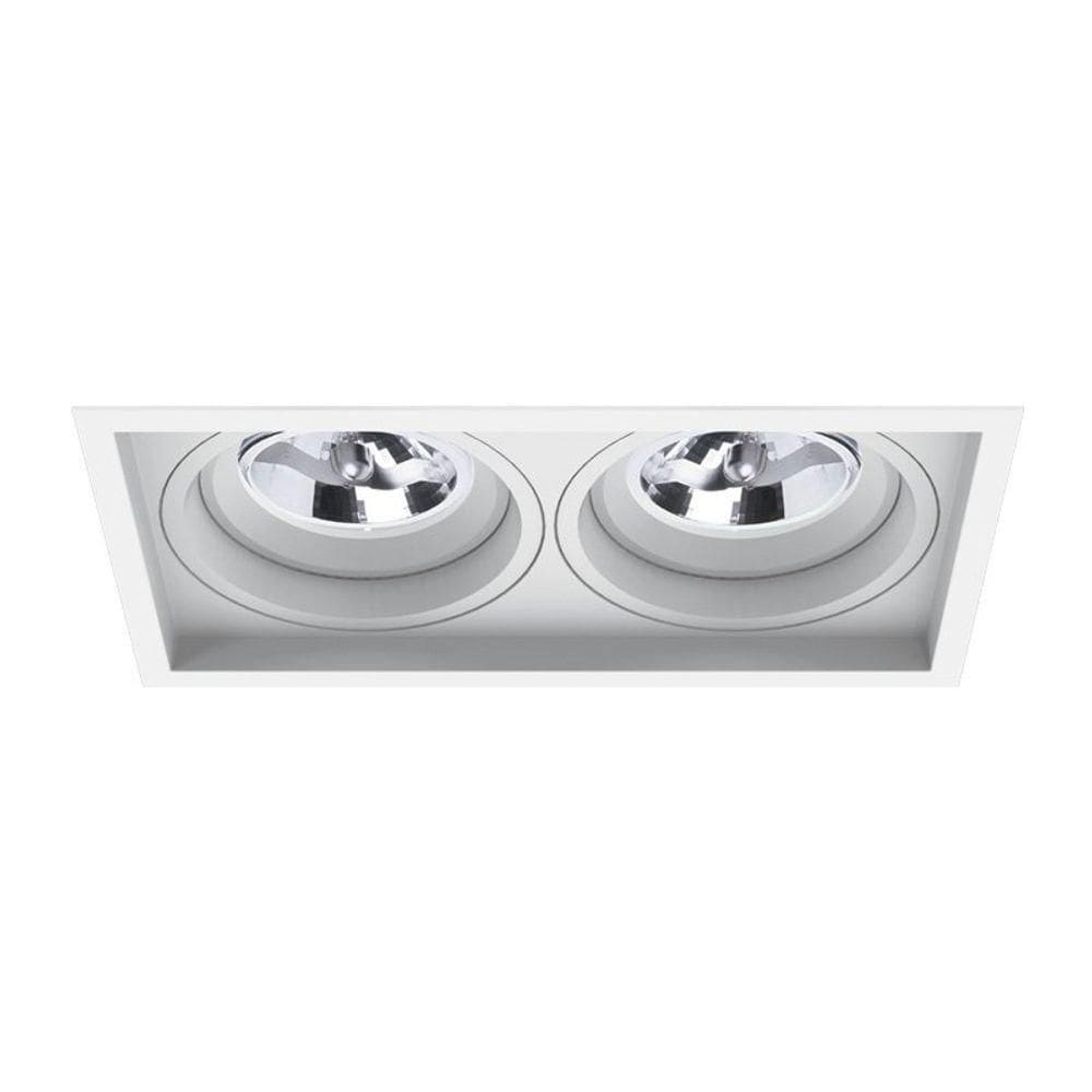 Spot Embutir Recuado Microborda Duplo Ar70 Branco - Interlight