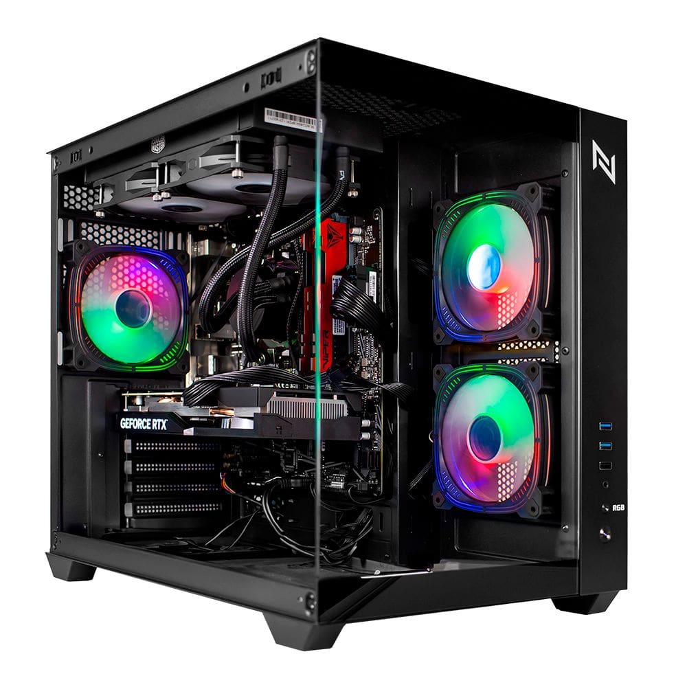 Pc Gamer Amd Ryzen 5 5600Gt 16Gb 3200Mhz (Vega 7 ), B450m, Ssd 480Gb M.2, 500W 80Plus, Gabinete Aquario Black Com 3 Fans Argb, Neologic - Nli87564