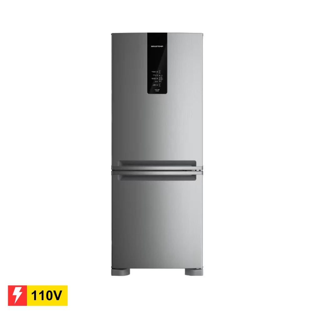 REEMBALADO: Geladeira Brastemp BRE57FK Frost Free 447L 110V - Inox