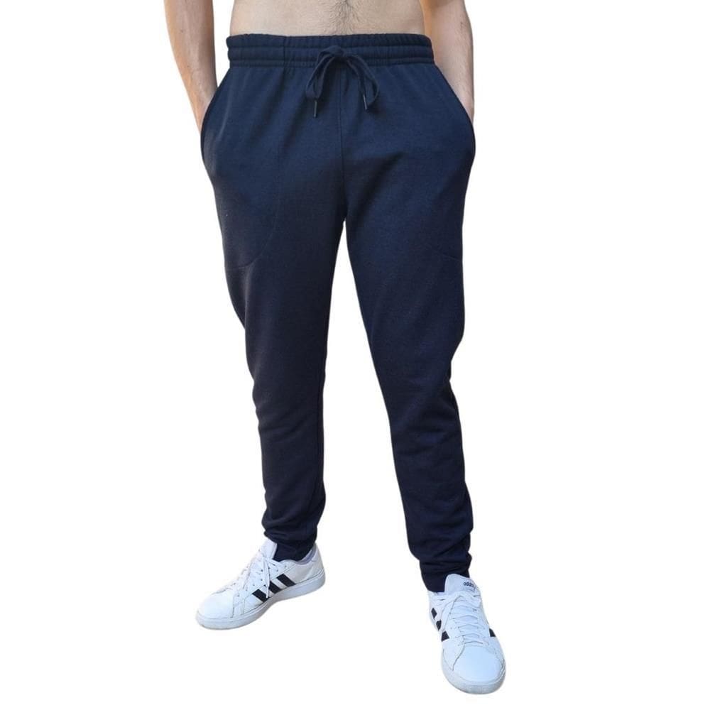 Calça Moletom Masculina Felpada Básica Cós Elástico Cadarço
