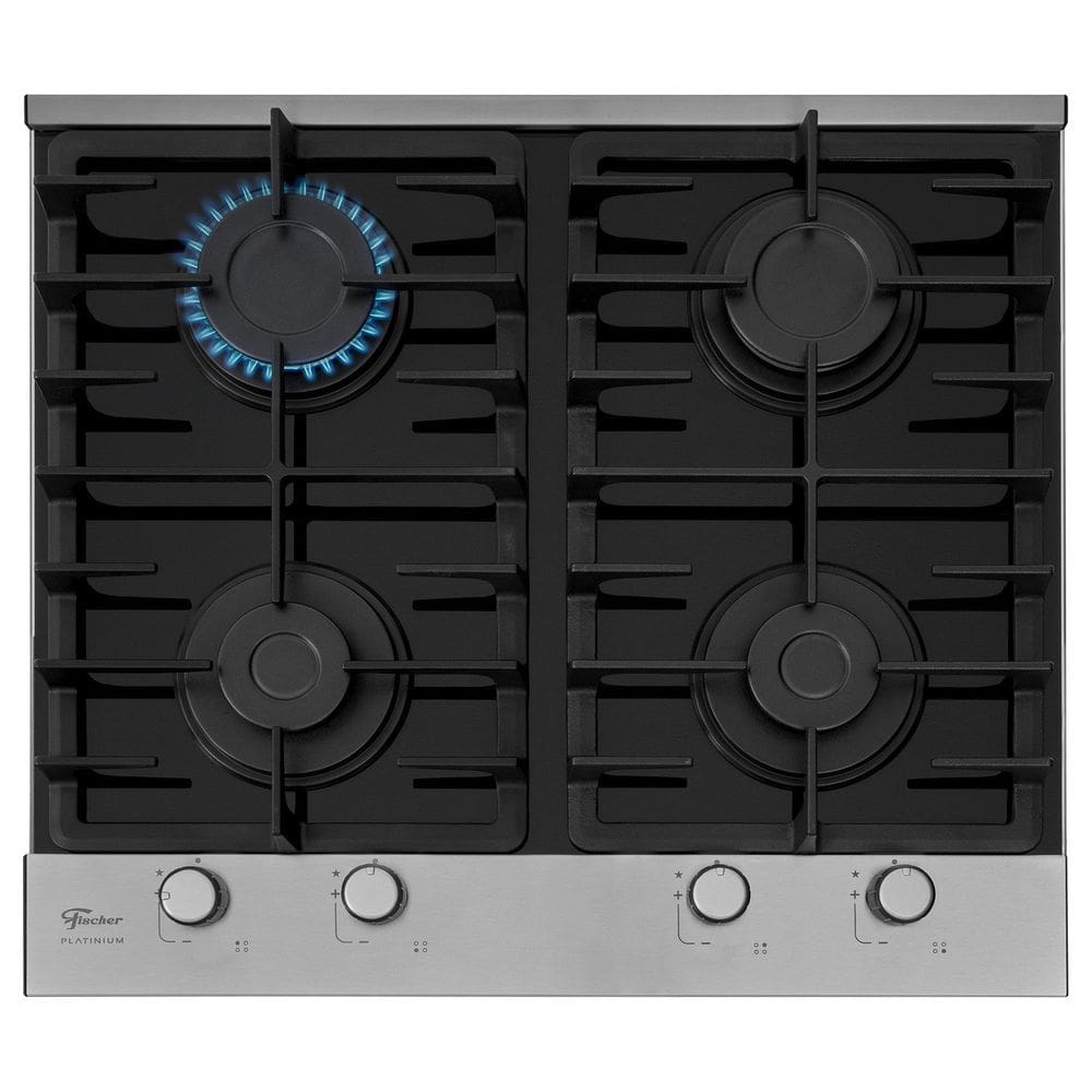 Cooktop Fischer 4 Bocas Platinium Gás Bivolt Preto