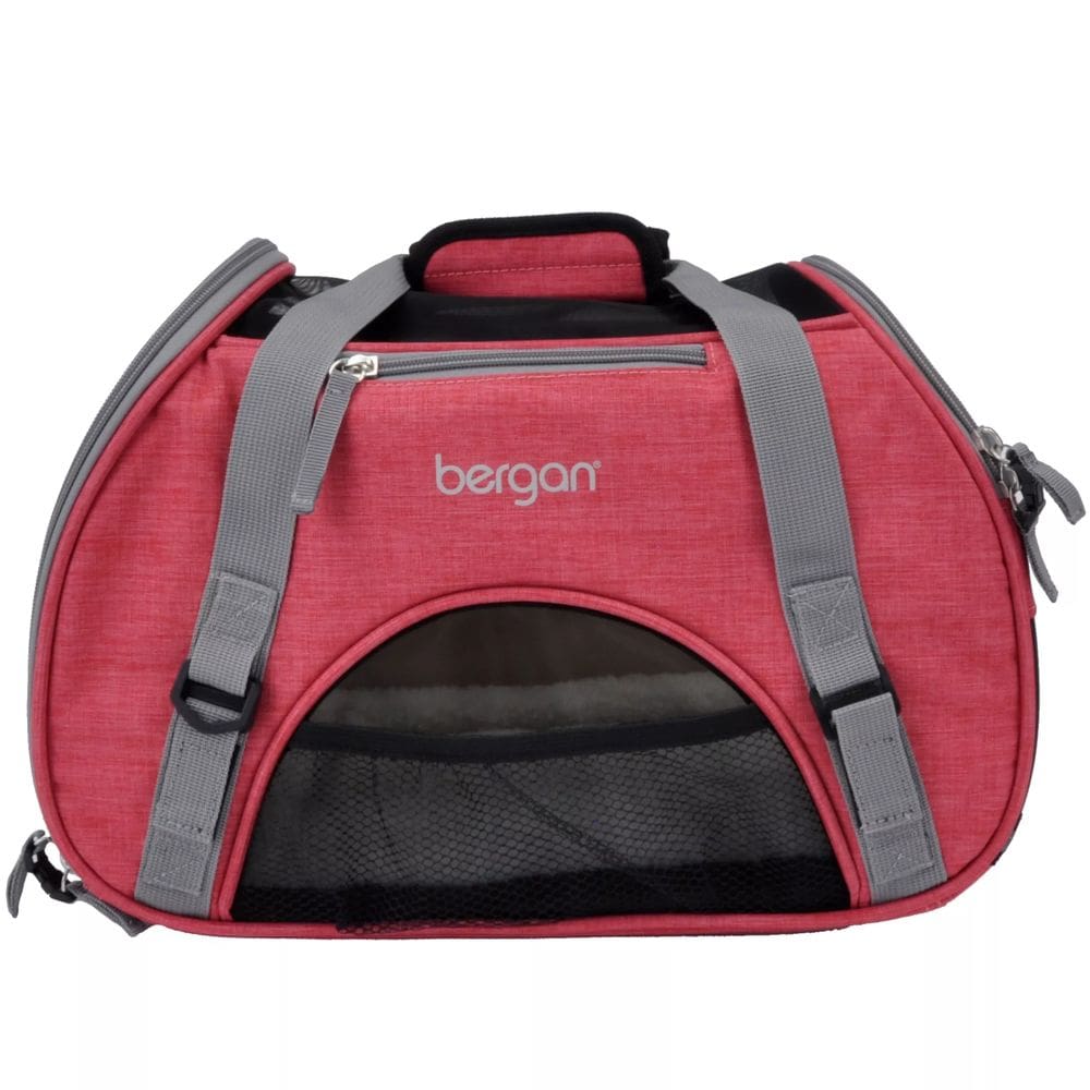 Bolsa De Transporte Bergan Comfort Carrier Mala de Viagem Avião Para Cães e Gatos Grande- Rosa