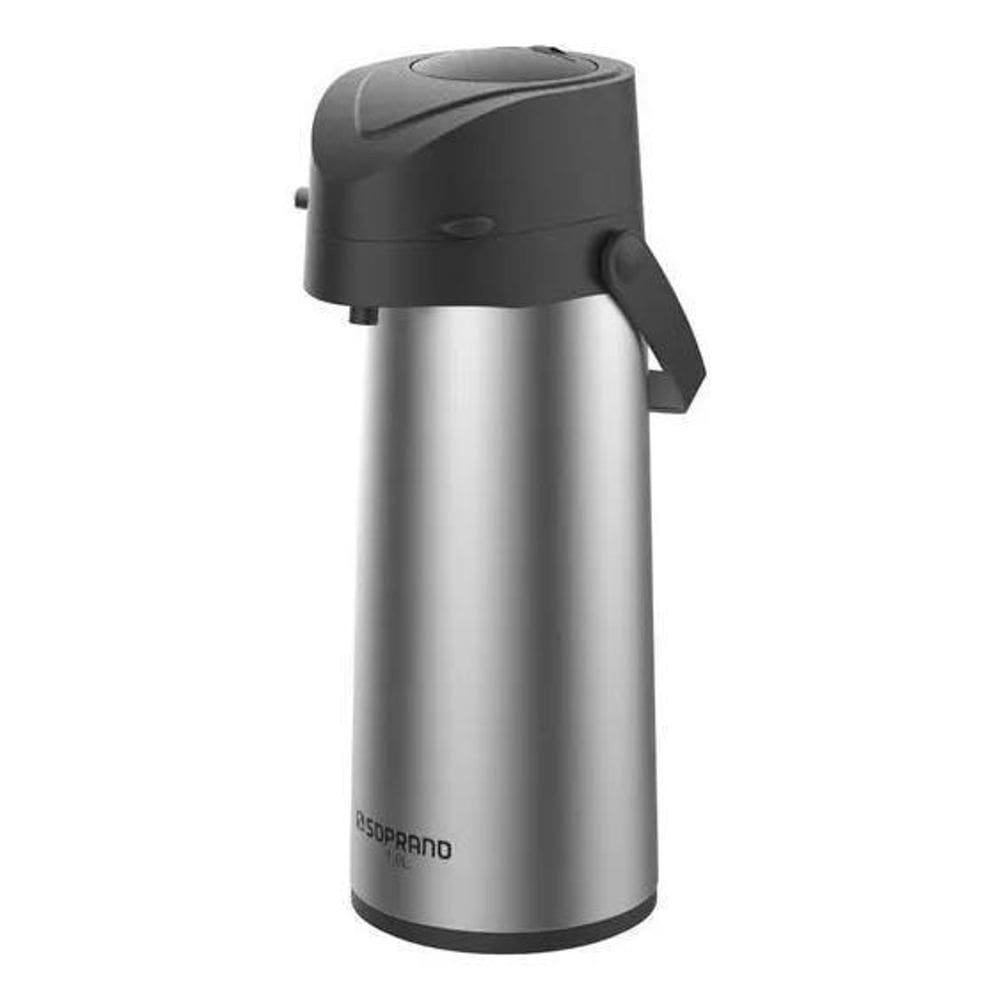 Garrafa Inox Água Chá Café 1,9 Lts Térmica Ampola De Vidro
