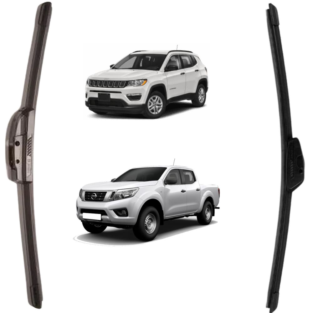 02 Palheta Aerofit Bosch Dianteira Nissan Frontier 2017 A 2024