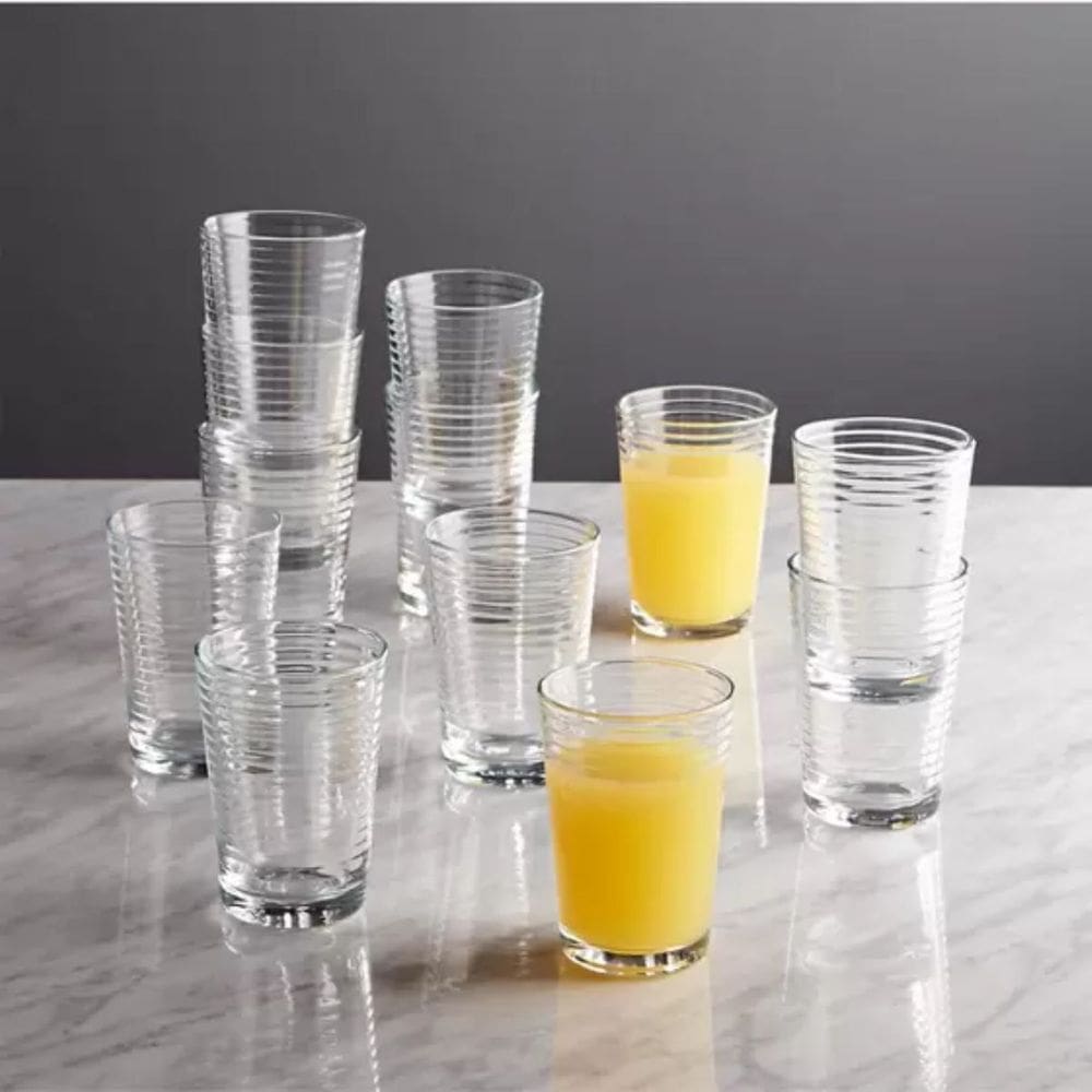 Kit 24 Copos de Vidro Resistente 200ML Sucos e Drinks