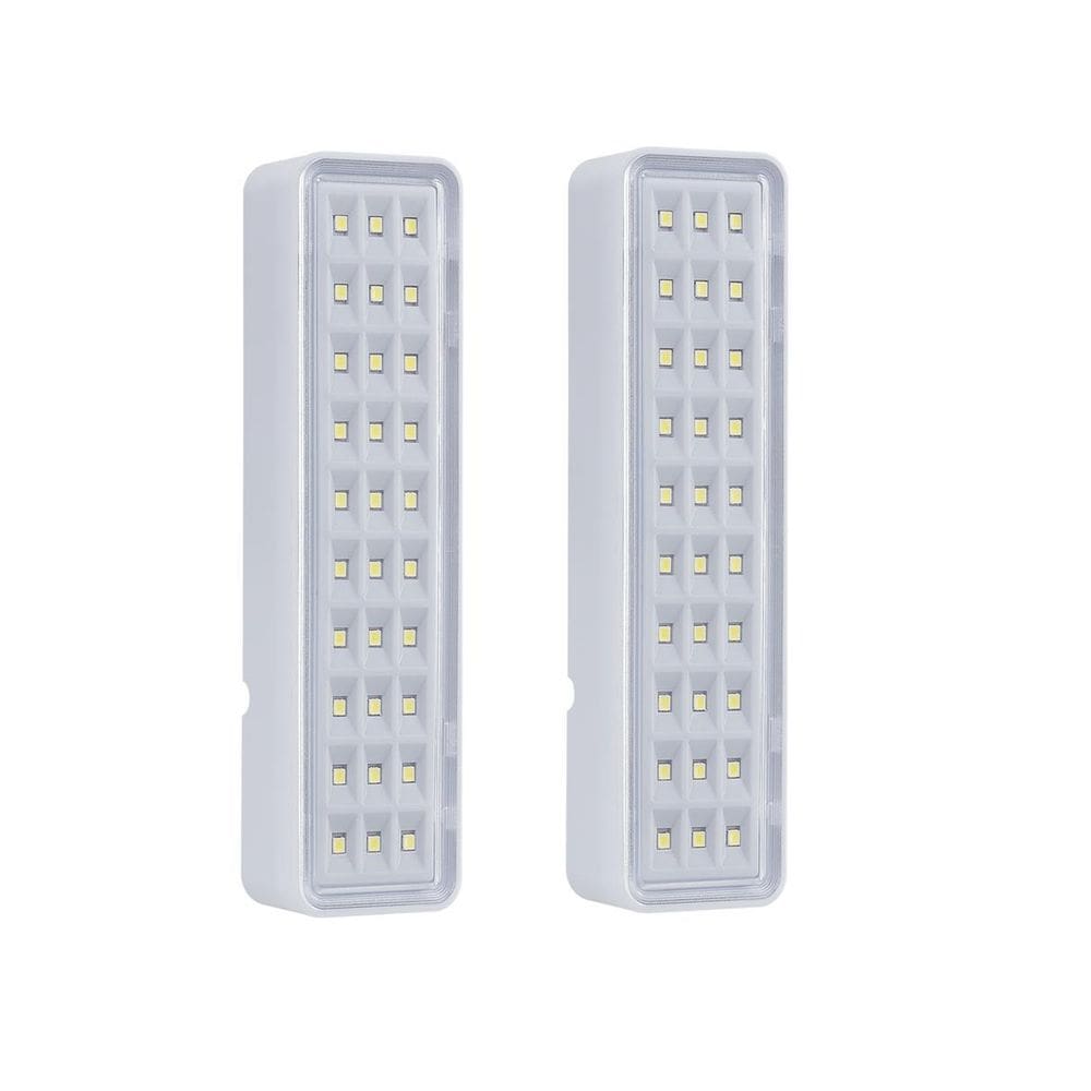 Kit 02 Luminária Luz Emergência Lea 30 Leds Intelbras Bivolt