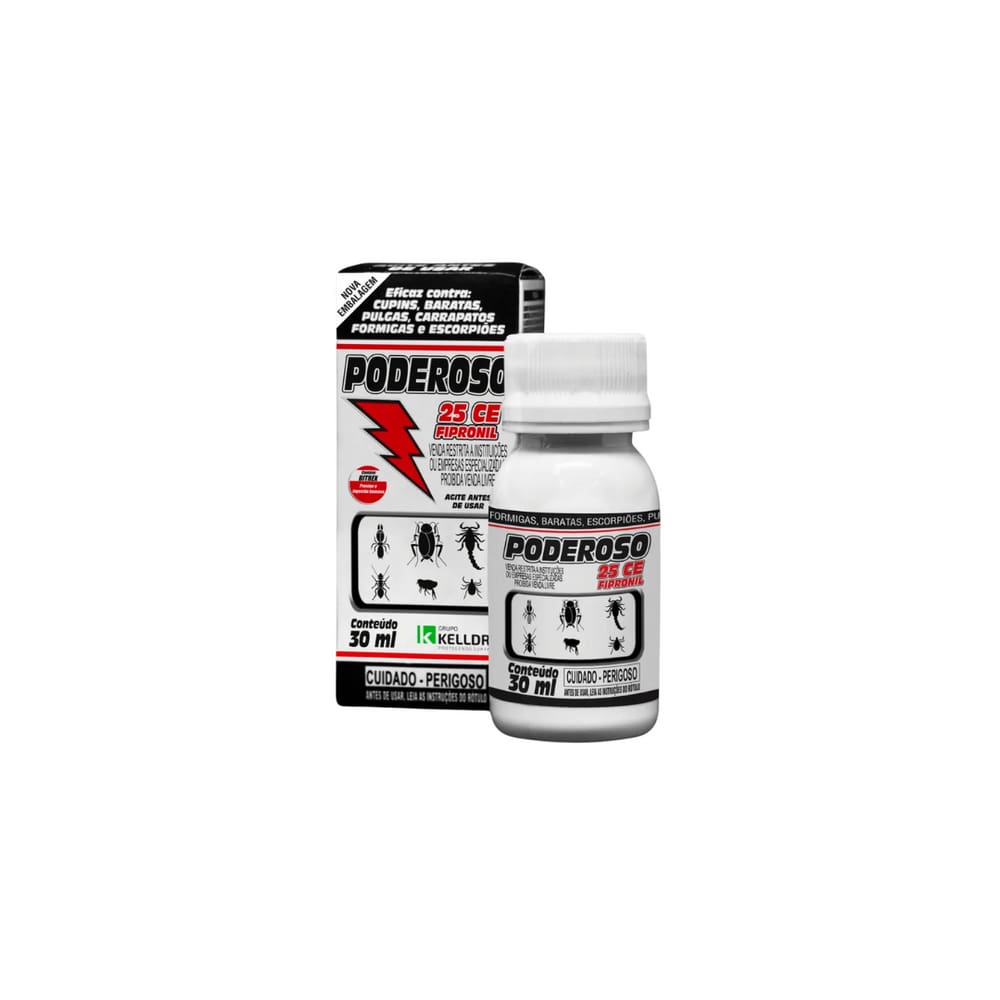 Mata Insetos Poderoso 25 Ce Fipronil 30Ml