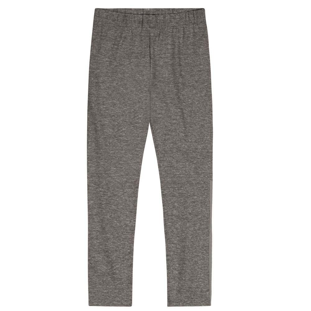 Calça Legging Básica Infantil Menina Em Cotton Brandili Cinza
