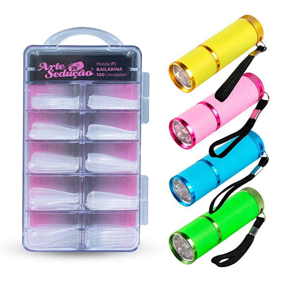 Kit Molde F1 Bailarina 100 und + Lanterna Led Uv Multicolor