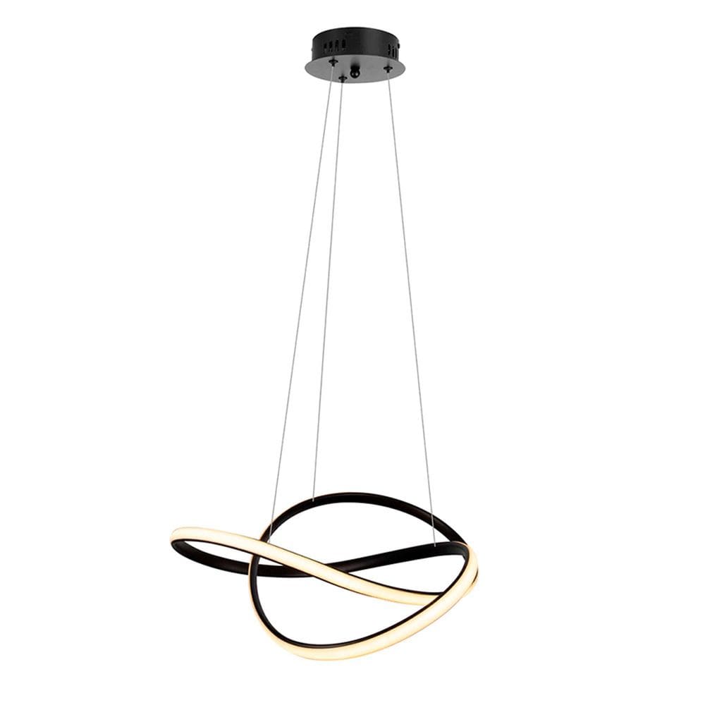 Lustre Luminária 3 em 1 Orgon Pendente Iluminação Arco Led Perfil Infinito Moderno Luxo Sala de Jantar Quarto Ambiente Residencial Comercial Recepção