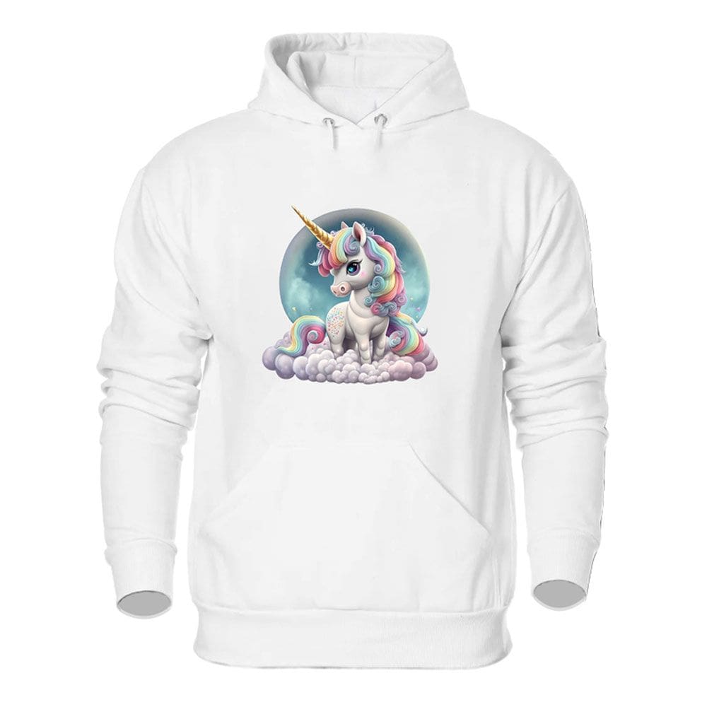 Blusa de Frio Feminina Abrigo Moletom Quentinho Estampa Unicornio Confortavel Macia