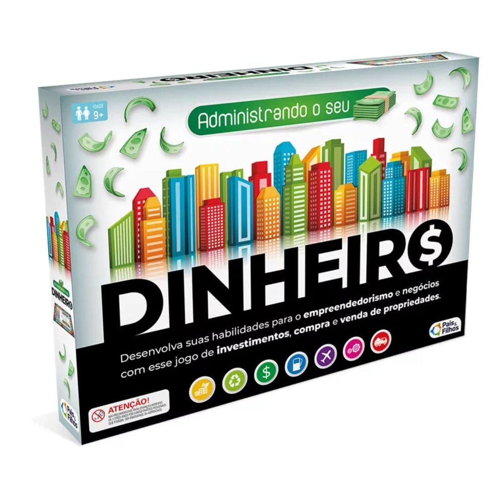 Jogo Infantil +9 Anos Administrando o Seu Dinheiro Negócios Diversão Pais e Filhos