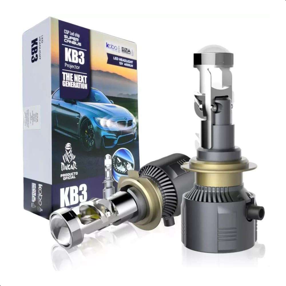 Kit Super Led H4 H7 Par Farol Dianteiro 4000 lumens lâmpada KB3 Cambus Fácil Instalação