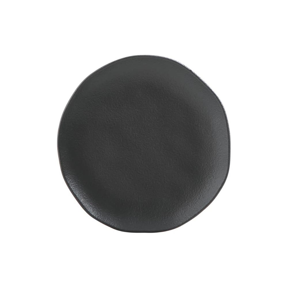 Prato Sobremesa Em Cerâmica Preto Matte 20cm Porto Brasil
