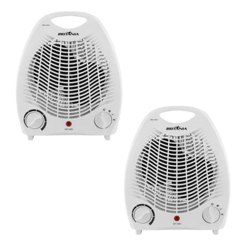 Kit 2 Aquecedores Elétricos Britânia Ab1100n 2000w 220v