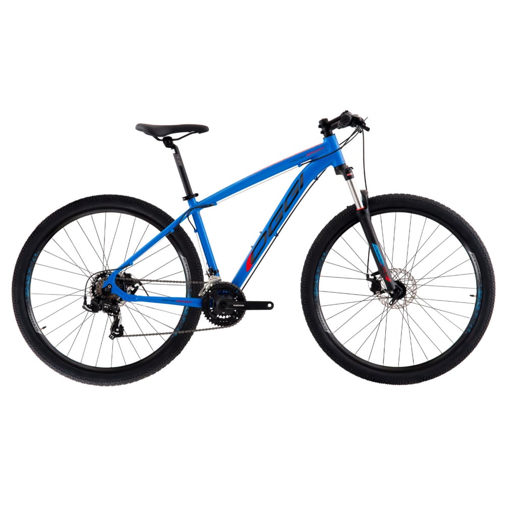 Bicicleta Aro 29 Oggi Hacker Sport 21v - Azul/Vermelho/Preto Tamanho 17