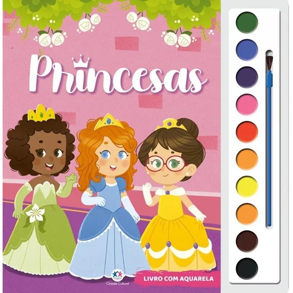 Livro Aquarela Princesas Disney - Baile Real Cinderela