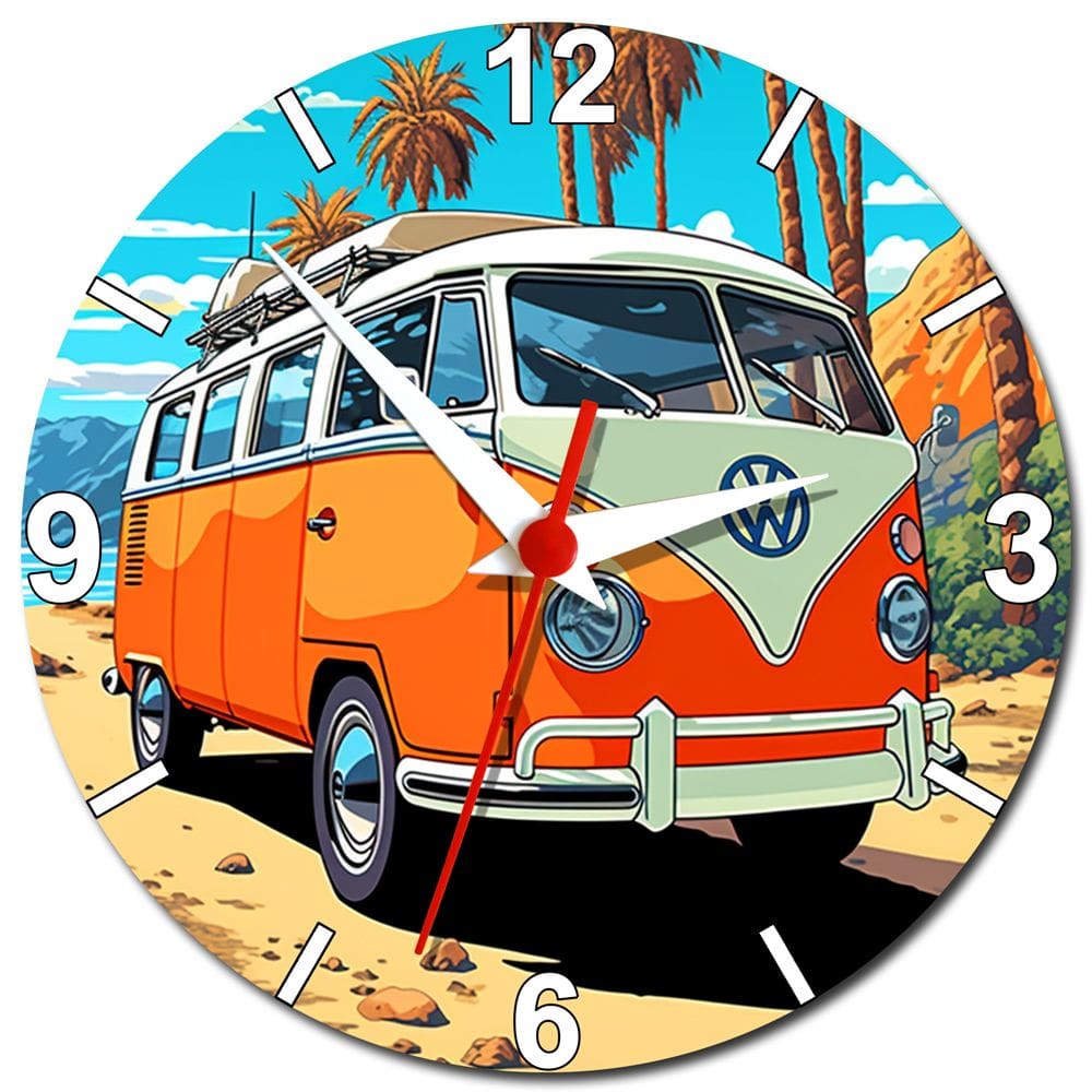 Relógio de Parede Komb Retro Vintage Decoração