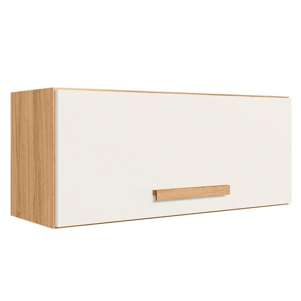 Armario Aereo Basculante 80 Cm 16978 Freijo Off White Cristal Nicioli Freijo Off White Cristal