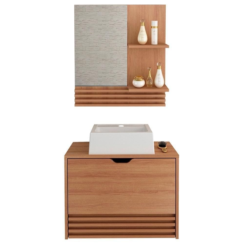 Conjunto 3 Peças Para Banheiro Bn3630x13x14 Amendoa
