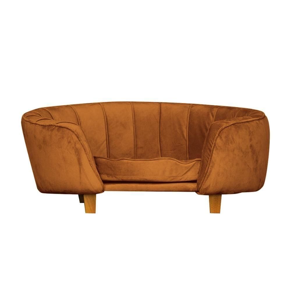 Poltrona Cama Caminha Pet Laddi Veludo Cobre Dvinn Cobre