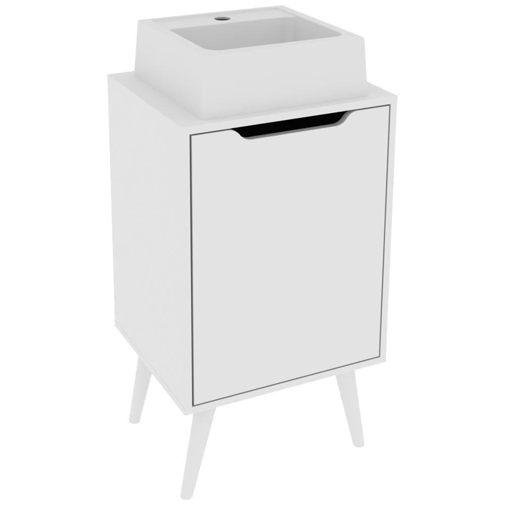 Gabinete 1 Porta Com Cuba Para Banheiro