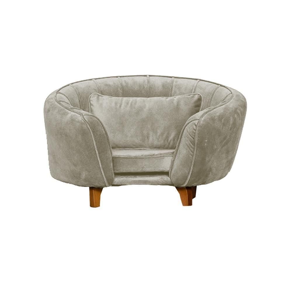 Poltrona Cama Caminha Pet Baby Laddi Veludo Bege Dvinn Bege