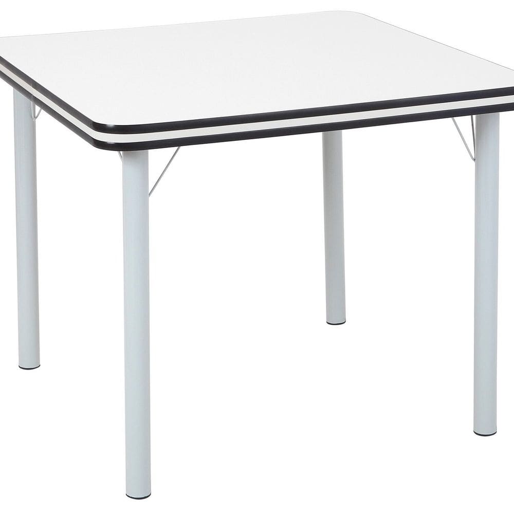 Mesa para Sala de Jantar Gisele Estilo Clássico Branco/Preto