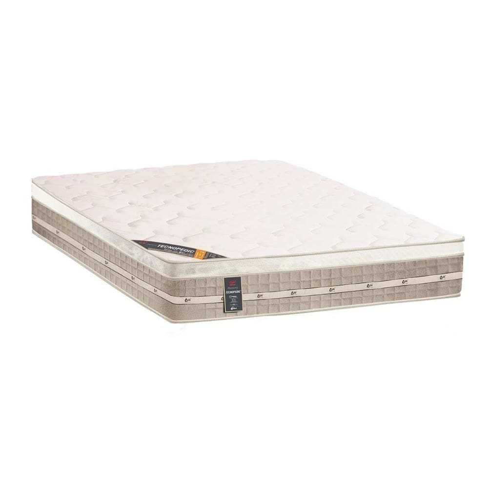 Colchão Solteirão Molas Bonnel Premium Tecnopedic Euro Pillow (96x203x30) - Castor