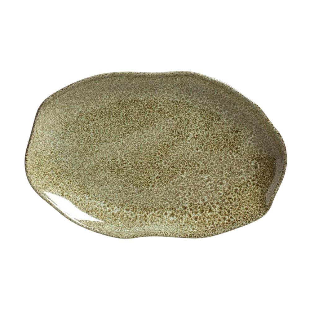 Travessa Oval Em Cerâmica Croco 30x19cm Porto Brasil