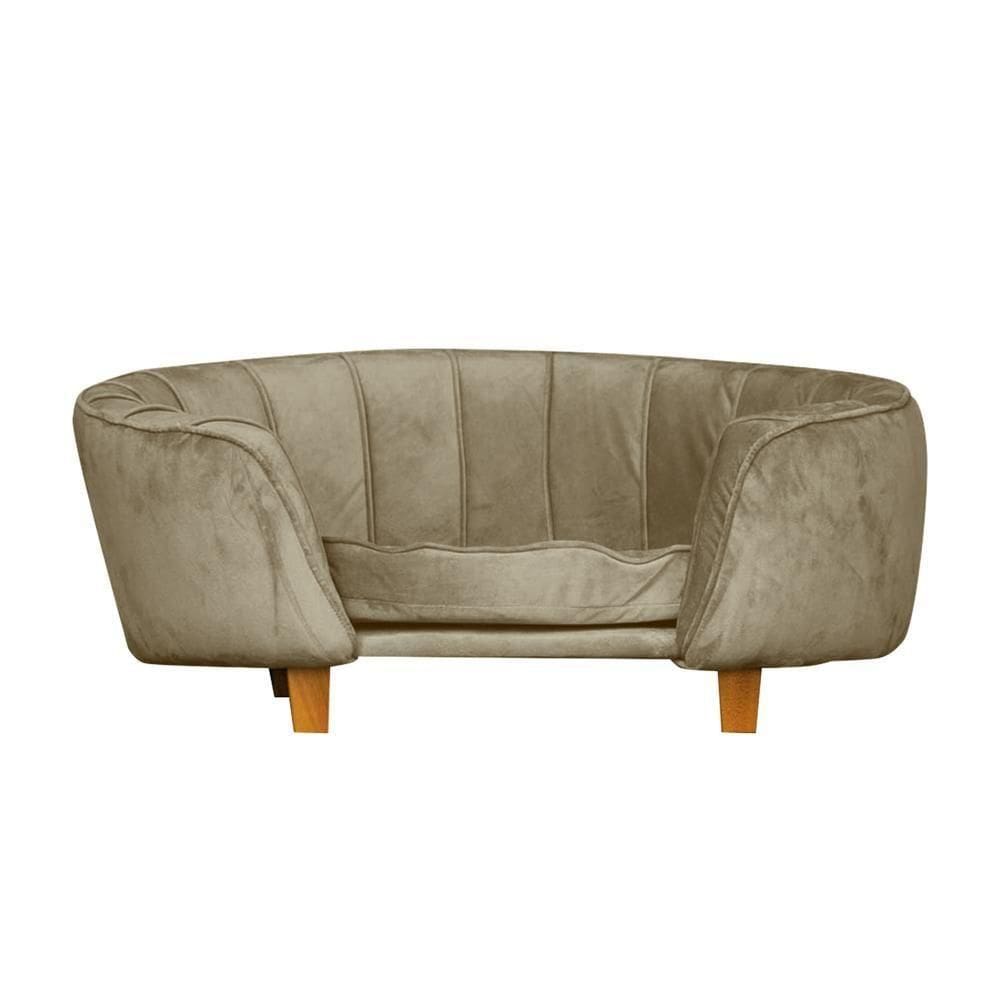 Poltrona Cama Caminha Pet Laddi Veludo Capuccino Dvinn Capuccino