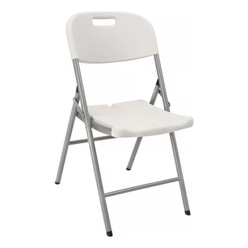 Cadeira Dobrável Aço E Plástico 83x46x57cm Até 150kg - Forte