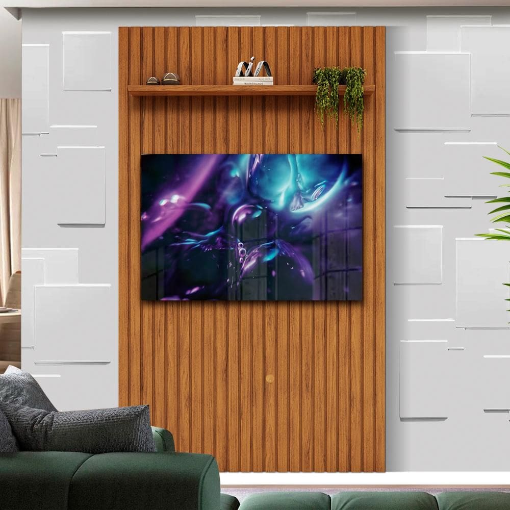 Painel De TV Para Sala Até 60 Polegadas Freijó Mirage Shop Jm