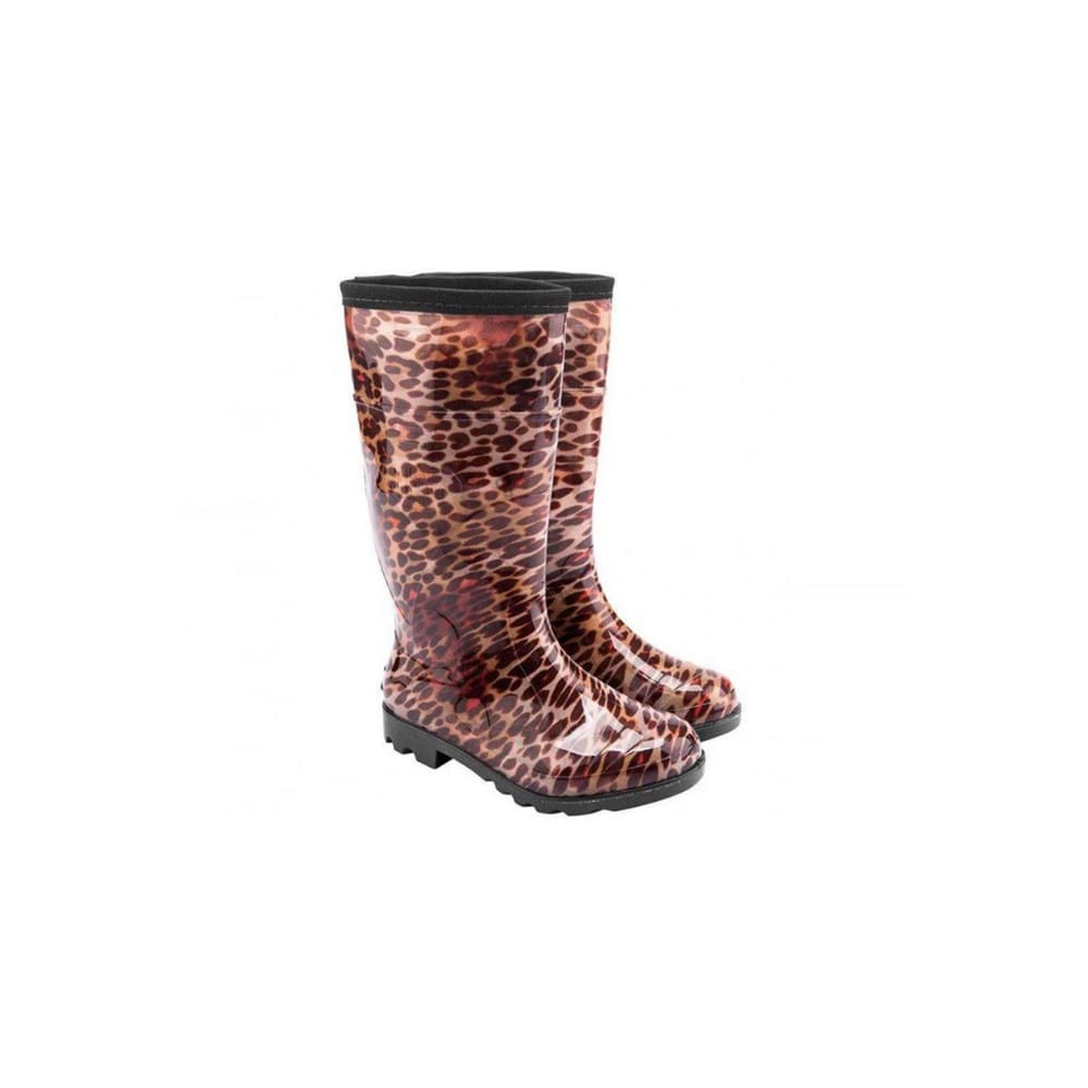 Bota de PVC Feminina Donna Onça Marrom Calfor